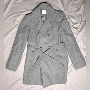 Croft and Barrow Grey Wool Blend Pea Coat